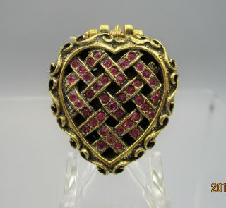 Schiaparelli Heart Shaped Shocking Solid Perfume With Contents