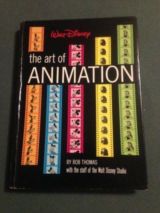 Walt Disney The Art Of Animation By Bob Thomas Hardback Book 1958