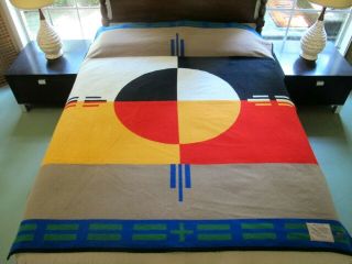 Gently Pendleton Native - American Circle Of Life Beaver State Wool Blanket