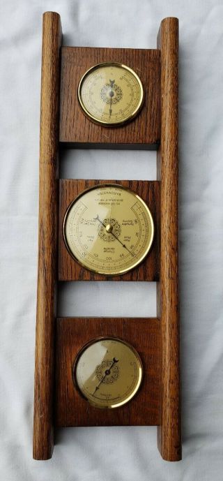 Antique Vintage Barometer/hydrometer/thermometer - Made In France -