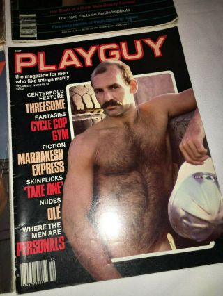 Vintage 70 ' s Blueboy/Playguy Adult men ' s magazines 4
