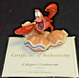 Wdcc Disney " Calypso Crustacean " Sebastian Little Mermaid W/