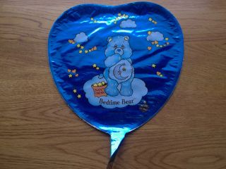 Vintage Sweet Dreams 1983 Carebear Bedtime Bear Heart Shaped Party Balloon