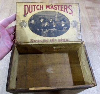 Empty Cigar Box Old Dutch Masters 10 Cent Special Factory 20 4th Dist.  Mich