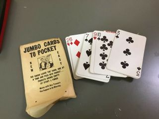 U.  F.  Grant Jumbo Cards To Pocket Magic Trick