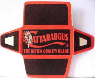 Vintage Very Rare Cattaraugus Indian De Safety Razor Blade
