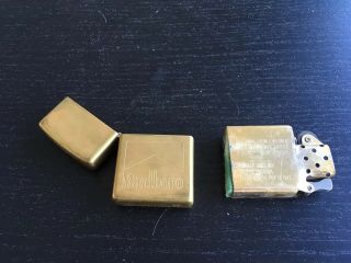 vintage brass zippo lighter Marlboro 3