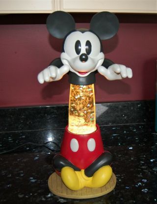 Mickey Mouse Lava Lamp,  Mickey Mouse Night Light.  By Disney.  Rare Nos