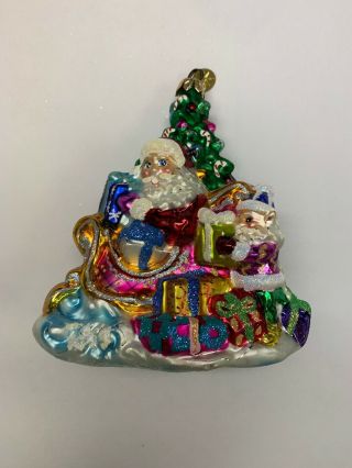 Christopher Radko Trim A Tree - O Santa Christmas Ornament Limited Edition 63822