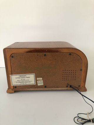 Vintage Crosley Limited Edition Radio w/Cassette 50 Year WWII Commemorative 1935 4