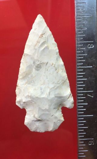 Indian Artifacts Authentic Arrowheads Found In Newark,  Arkansas Stem Point 2 5/8
