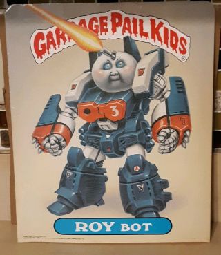 Vintage 1986 Garbage Pail Kids Pocket Folder Roy Bot & Ashcan Andy Classic