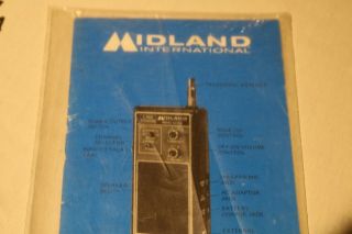 Midland Model 13 - 763 5 Watt 3 Channel Hand Held CB Walkie Talkie w/ Leather Case 5