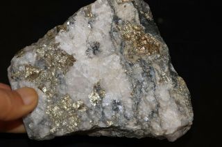 449g Rare Gold Ore Quartz Specimen S7887