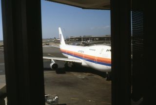 2 35mm Slide Airport 1966 1978 United Airlines Planes At Newark Airpor