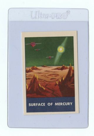 1953 Space Patrol - Surface Of Mercury - Chex Cereal Card 1950s