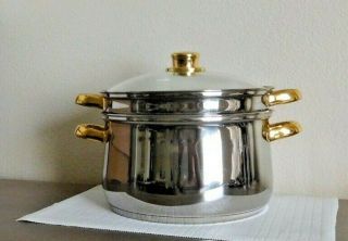 Command Performance Steamer Gold 6 Qt Pot With Lid