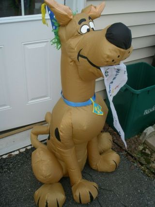 Gemmy Airblown Inflatable Scooby Doo Scrappy Happy Birthday Blow Up Sign 3 Ft 4
