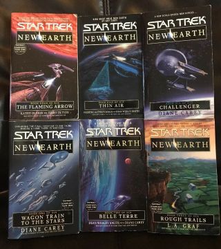 Star Trek Earth Book Set Volume 1,  2,  3,  4,  5,  6.
