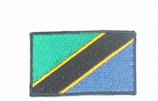 Tanzania Flag Patch - 2 1/2 " X 1 1/2 "
