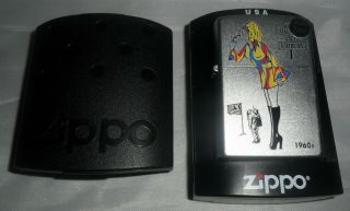 Unfired Zippo Lighter,  Dated 2008 Windy Girl 1960s