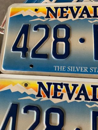 Nevada 2006 License Plate PAIR - 428 - RYU.  -. 2