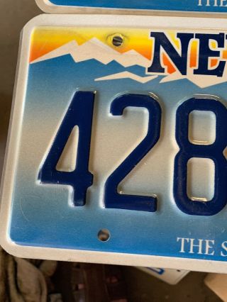 Nevada 2006 License Plate PAIR - 428 - RYU.  -. 4