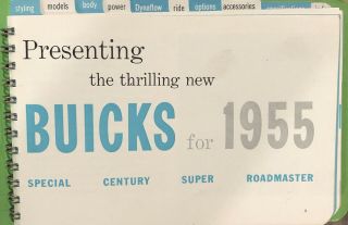 1955 Buick Dealer Facts Book,  140 pages,  FEATURES,  MODELS 3