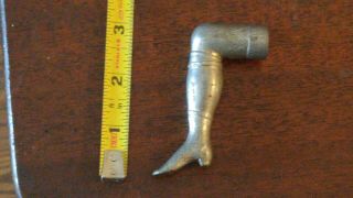 Vintage Booted Gal Leg Cast Pipe Tamper Sexy Boot With Markings W.  K - W.  V.  ?