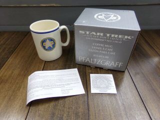 1994 Pfaltzgraff Star Trek Uss Enterprise Ncc 1701 A Coffee Cup Mug