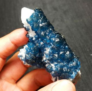 Rare 105.  6 G Natural Blue Fluorite & Mineral Specimen/china A43