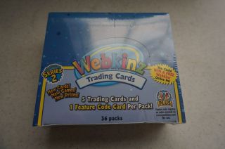 Webkinz Trading Cards Webkins Series 2 Trading Card 36 Packs Factory Box