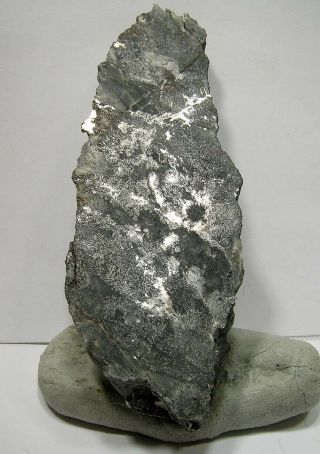 Silver & Cobaltite End Slab: Penn Canadian Mine,  Cobalt,  Ontario,  Canada - Nr