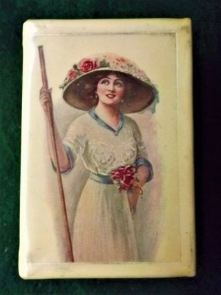 Vintage English Victorian Match Safe Matchbox Holder