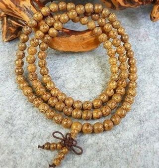 To Do Wenge Wood 108 8mm Buddhist Prayer Bead Mala Necklace/bracelet