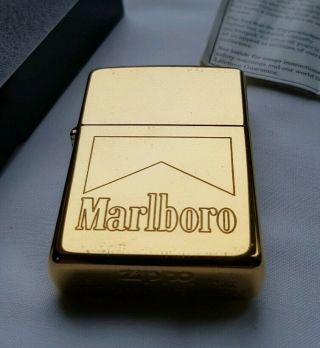Brass Zippo Marlboro Lighter