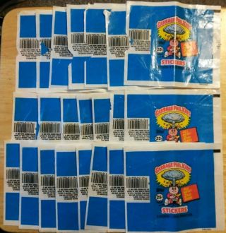 (22) 1985 Garbage Pail Kids U.  S.  Series 2 Wrappers 2nd Gpk