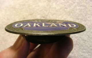 OAKLAND Oval Enamel Radiator Badge Emblem 1926 - 28 Large Size 4