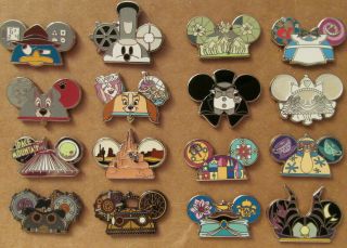 Wdw 2013 Complete Character Earhat Mystery Pack 16 Pins Set 98952