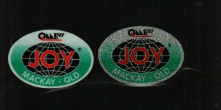 Set Of 2 Australia Joy Coal Mining Stickers 254