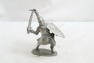 Vintage Superior Models Pewter Figurine Fa - 56 Ray Lamb Knight With Shield
