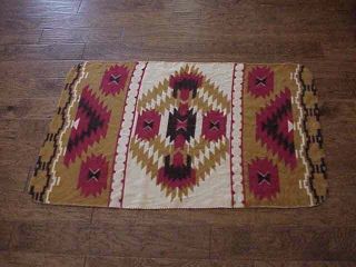 Native American Design Lap Blanket From St.  Labre Indian School