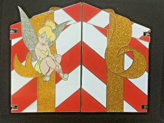 Disney Featured Artist - Happy Holidays Tinker Bell Mickey Gang Jumbo Pin Le 750