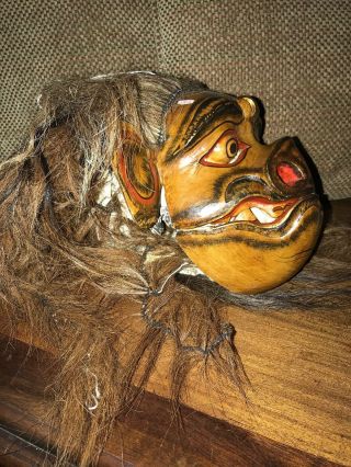 Balinese Bangkol Pig Mask Topeng Hand Carved Wood Bali Wall Art Indonesian 3