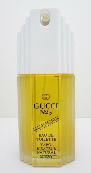 Rare Perfume Gucci No 3,  4 Fl.  Oz 120ml Women Eau De Toilette Spray Demonstration