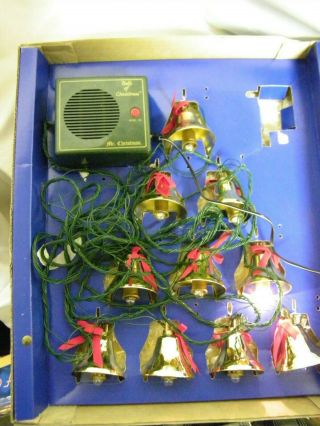 Vintage Mr.  Christmas Bells of Christmas Lighted Brass Musical Bells 2