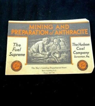 1931 Mays Landing Department Store,  Nj - Hudson Coal Co.  Scranton Pa Mining Book