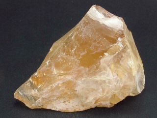 Fine Orange Andara Glass Crystal From California - 2.  4 " - 85 Grams
