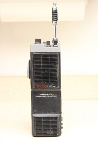 Stranger Things Big Vintage Realistic Trc - 200 5 Watt Handheld Cb Radio As - Is