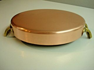 Vintage Copper Au Gratin Pan Marked Made In France - - Centuria Baumlin - Vgcondition